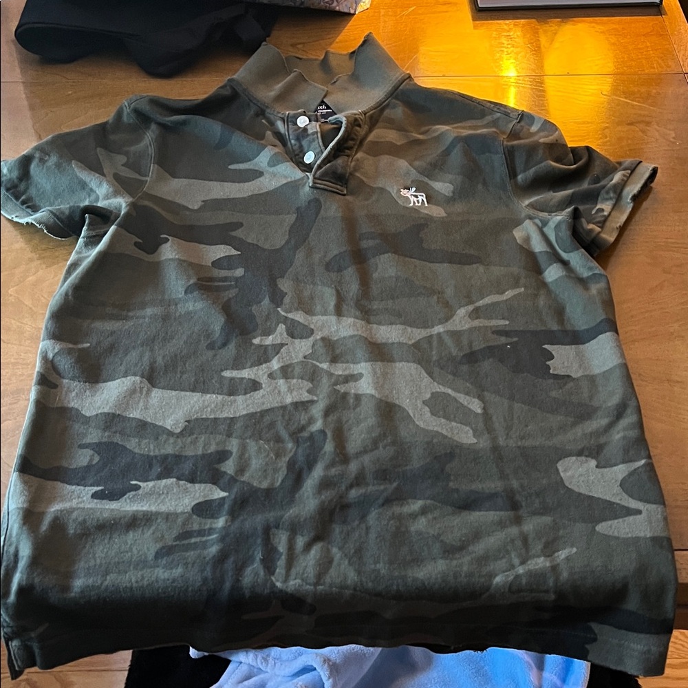 Abercrombie & Fitch Camouflage Polo Shirt
